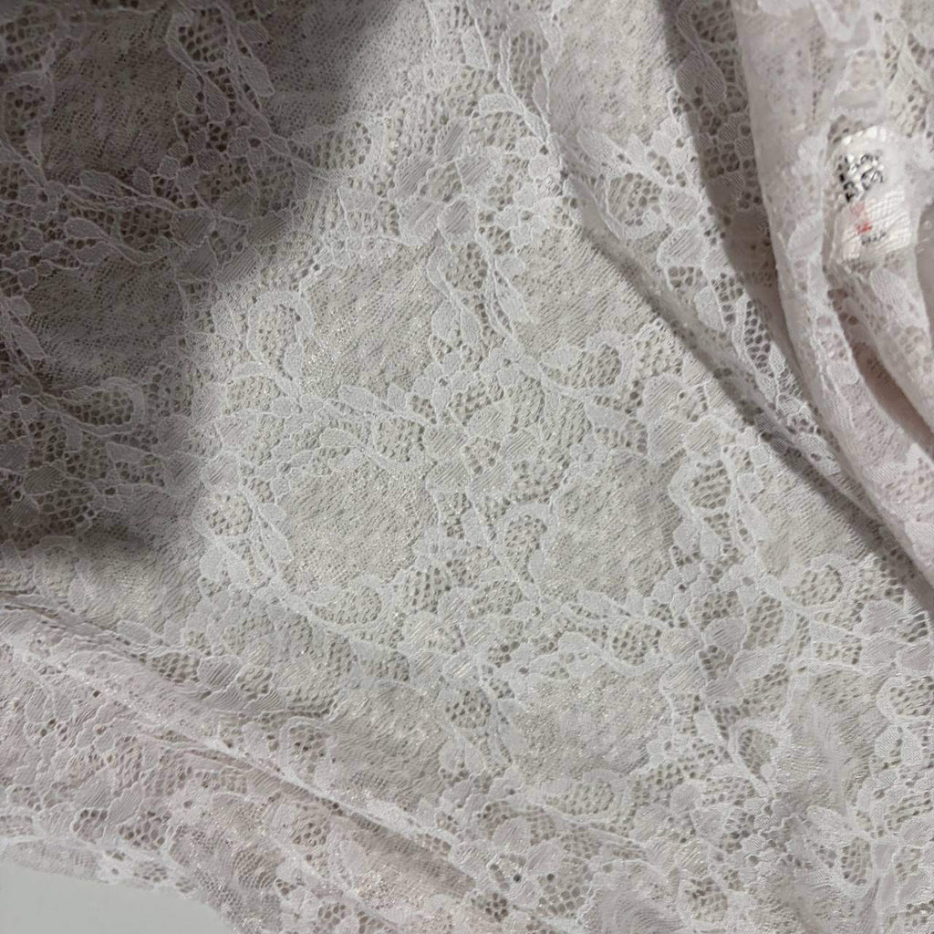 boohoo medium white babydoll top lace fairy angel