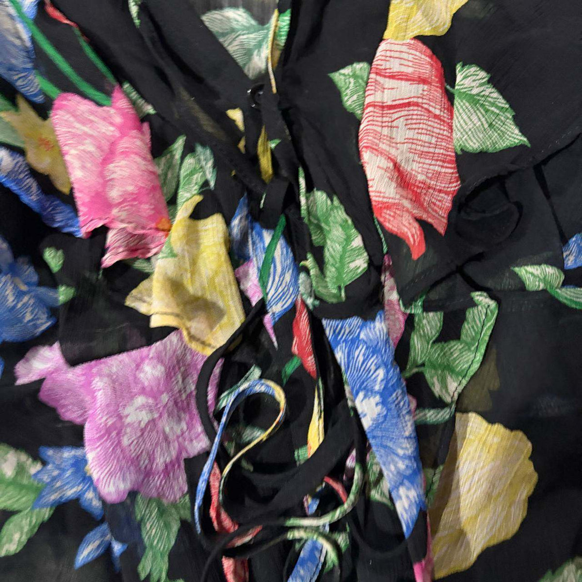 topshop size 6 floral top vintage
