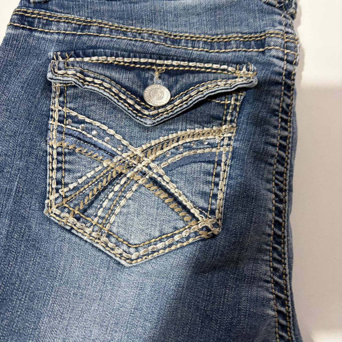 wallflower flared bootcut denim y2k vintage 2000s jeans size est 12
