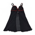 black and red babydoll top vintage y2k 2000s mcbling