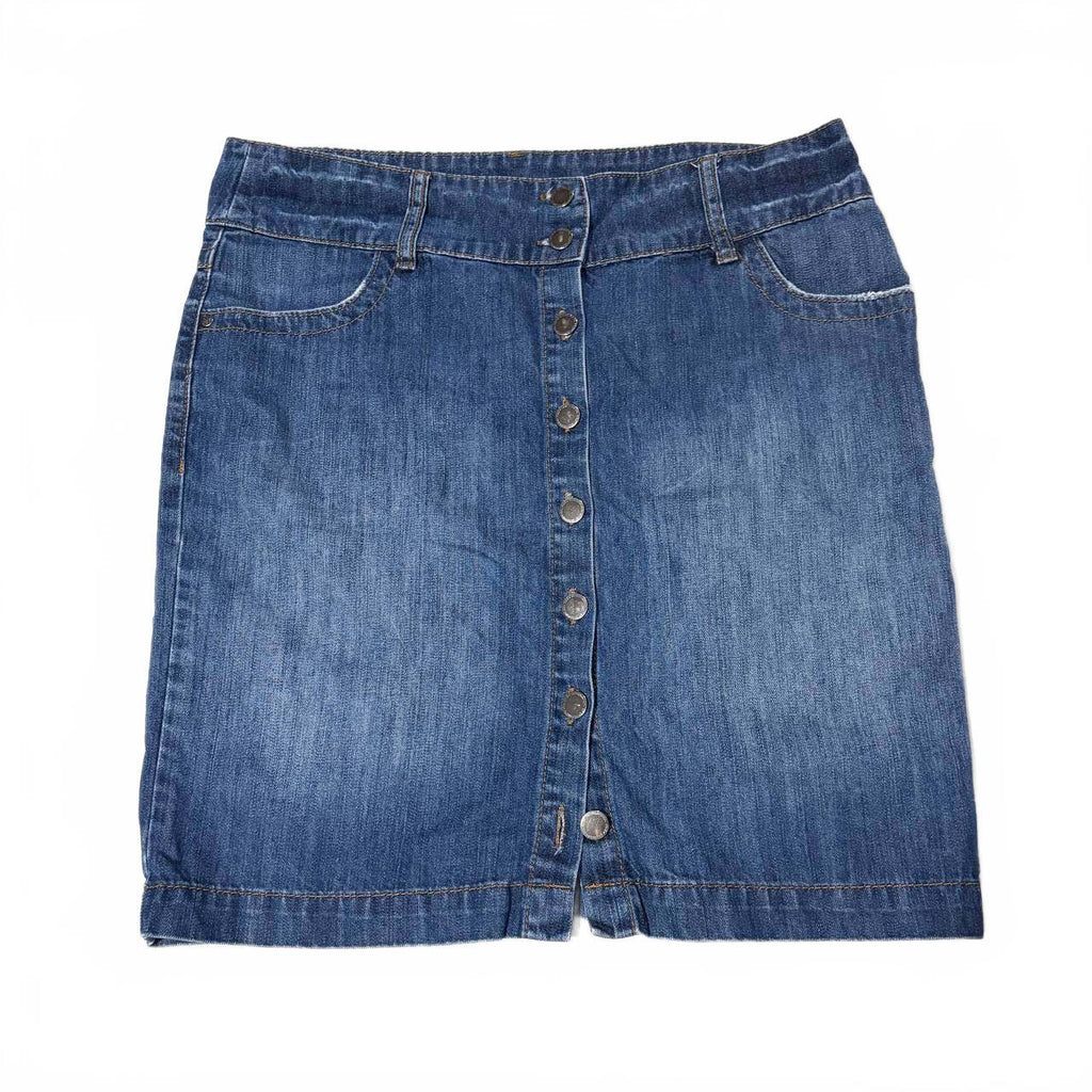 denim mini skirt  - vintage y2k 2000s - size estimated 16