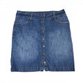 denim mini skirt  - vintage y2k 2000s - size estimated 16