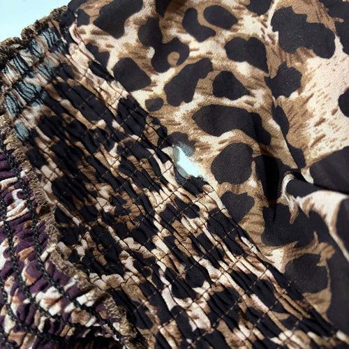 leopard print estimate small halter neck top gyaru mcbling
