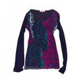 size 8 vintage long sleeve top purple per una 2000s y2k