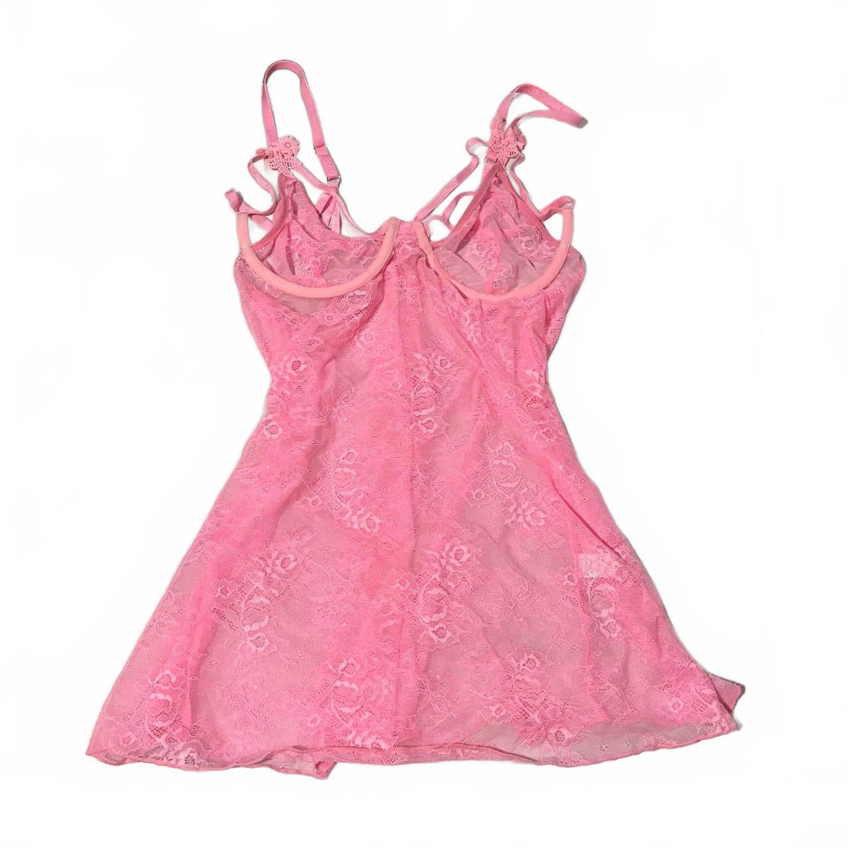 hot pink 2x babydoll top vintage y2k 2000s mcbling