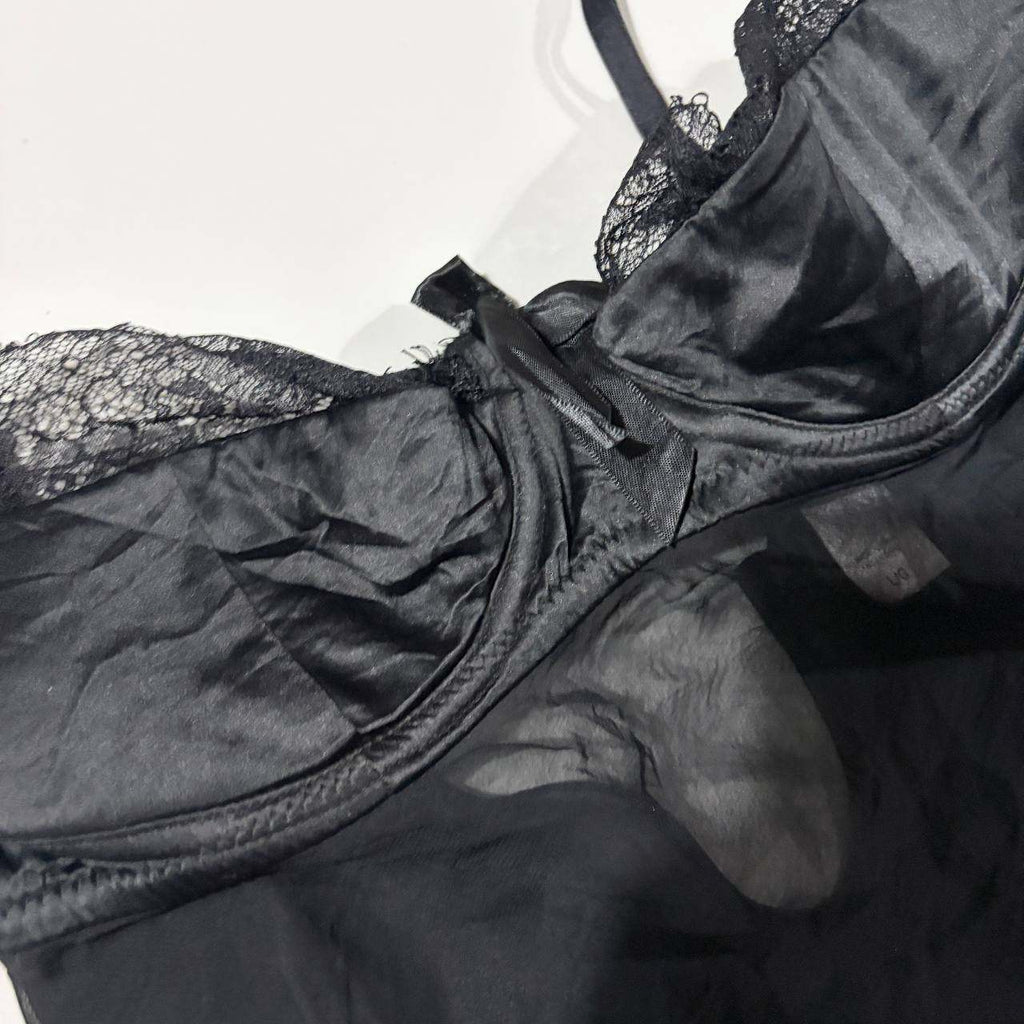 la senza large black goth emo babydoll top vintage y2k 2000s