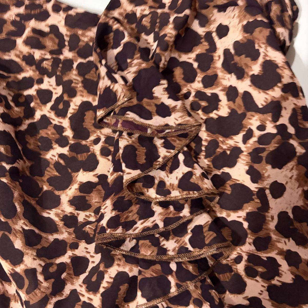 leopard print estimate small halter neck top gyaru mcbling
