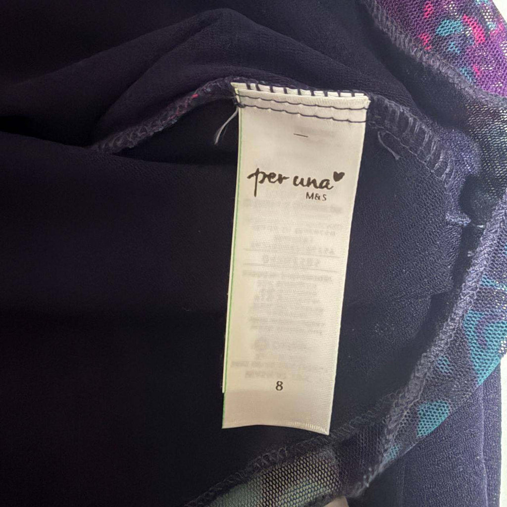 size 8 vintage long sleeve top purple per una 2000s y2k