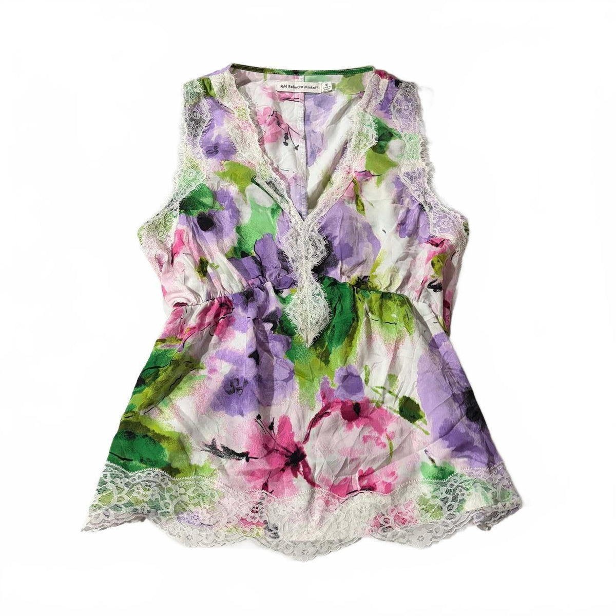 rebecca minkoff size medium floral casual top