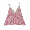 jessica simpson pink size small hearts cami top vintage y2k 2000s