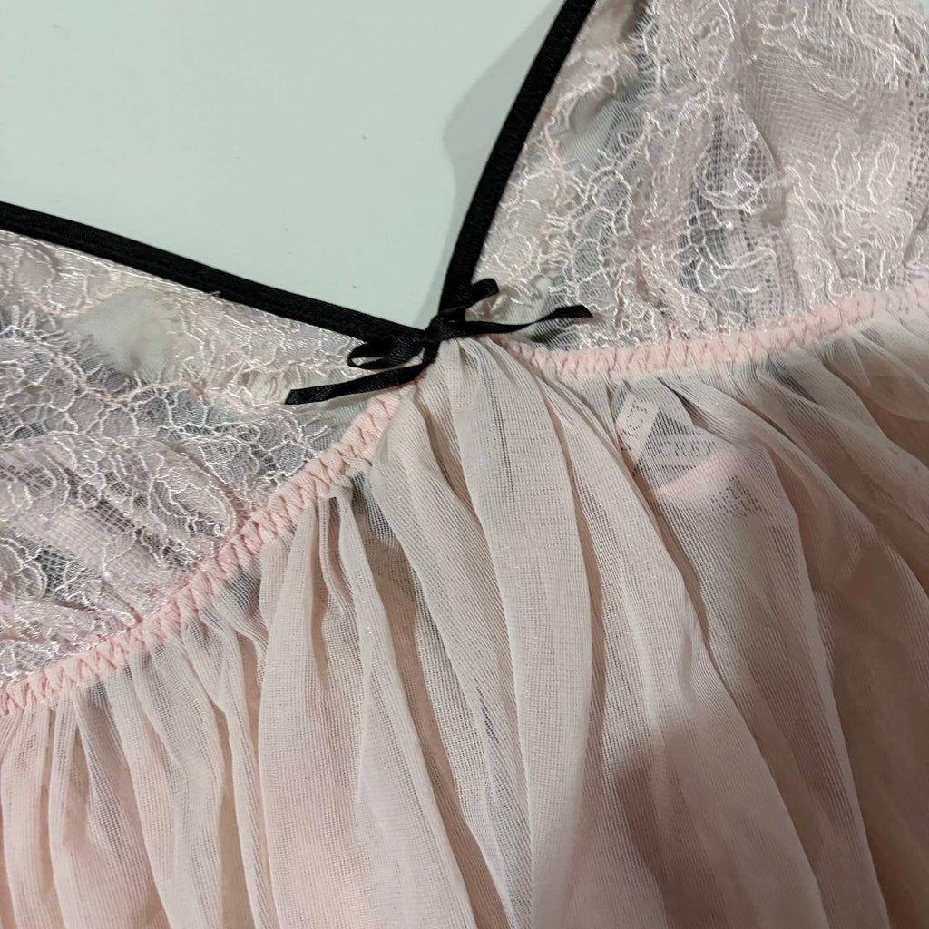 victoria's secret vintage babydoll top pink small 2000s y2k