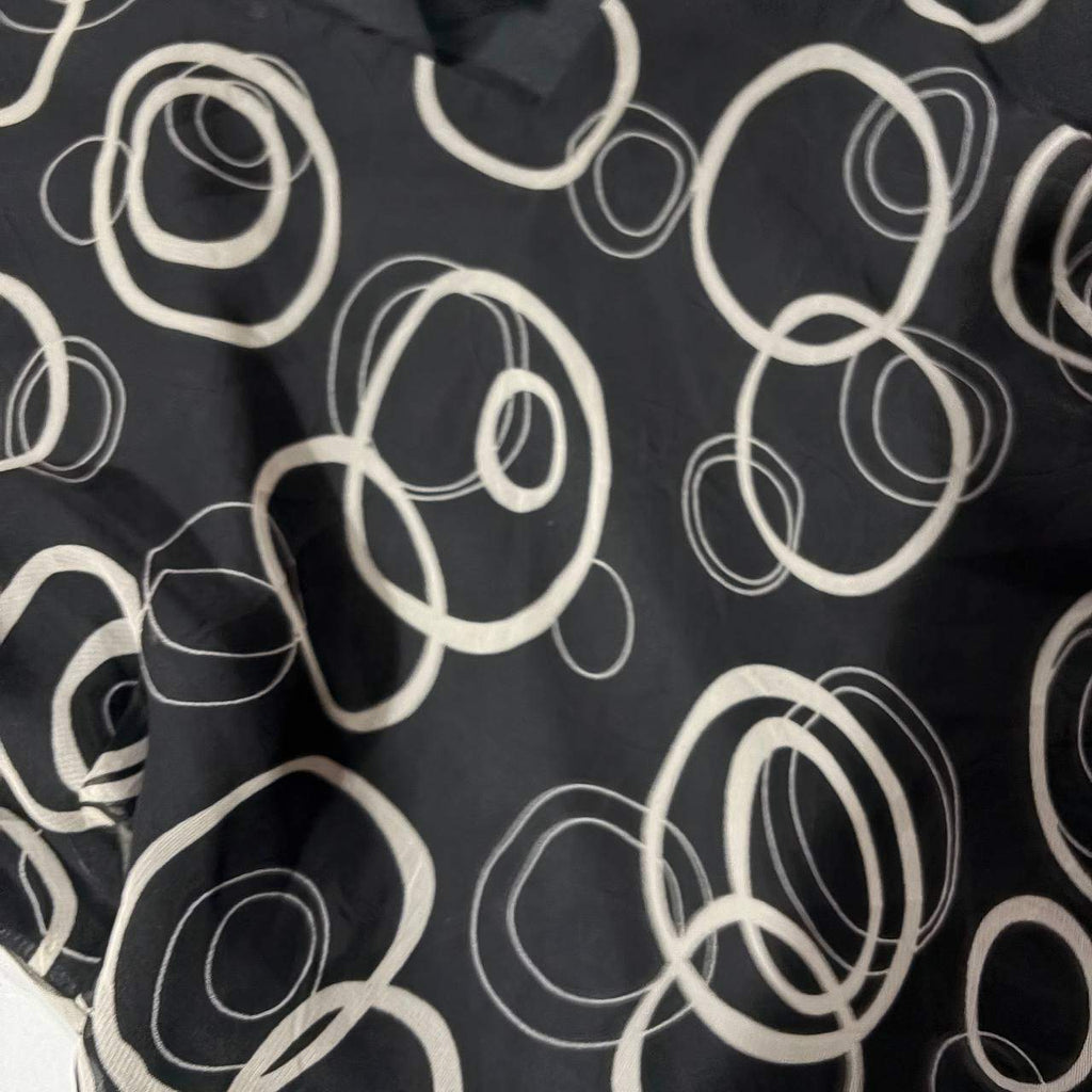R&K black and white patterned vintage top size 10 y2k 2000s