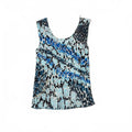 vintage blue print tank top y2k 2000s unique