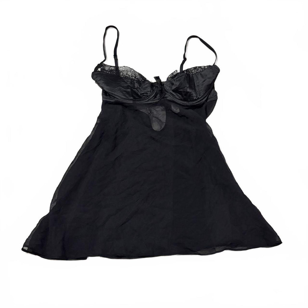 la senza large black goth emo babydoll top vintage y2k 2000s