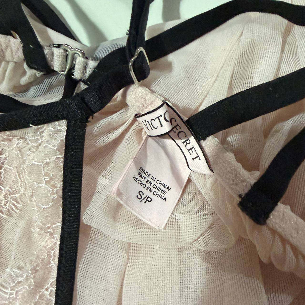 victoria's secret vintage babydoll top pink small 2000s y2k