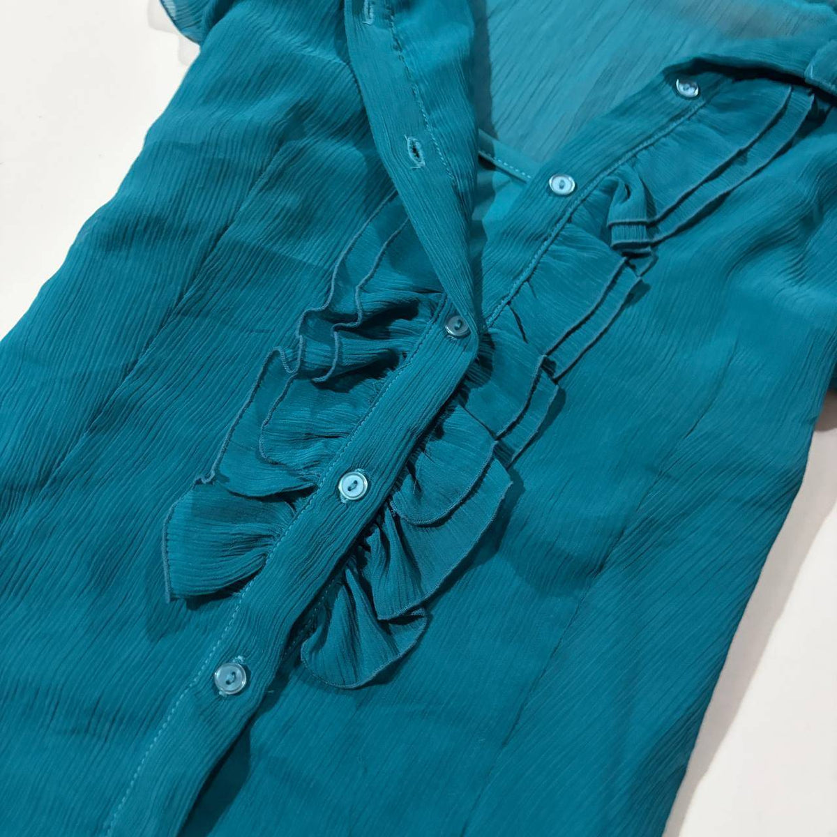 medium blue vintage blouse deadstock I.N. san francisco 2000s