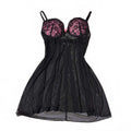 h&m eur 38 black and pink lace babydoll top vintage y2k 2000s mcbling