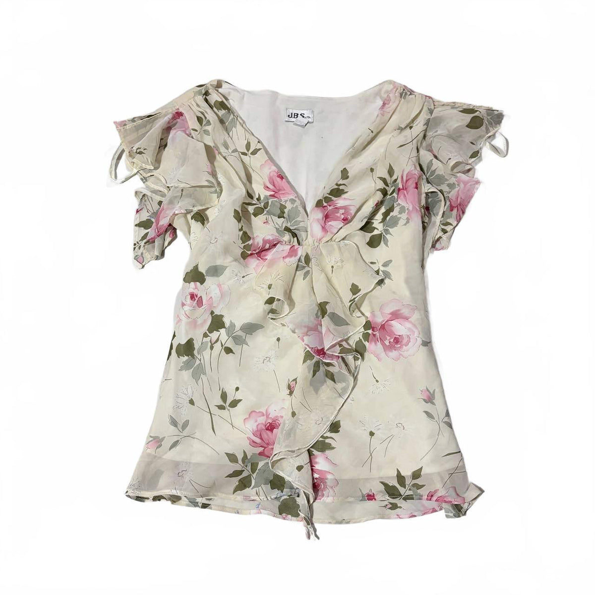 JBS floral top vintage 90s 2000s size 10