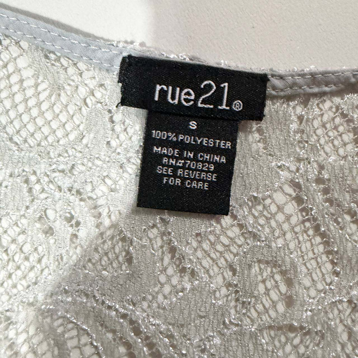 rue 21 vintage lace top victorian style 90s y2k small
