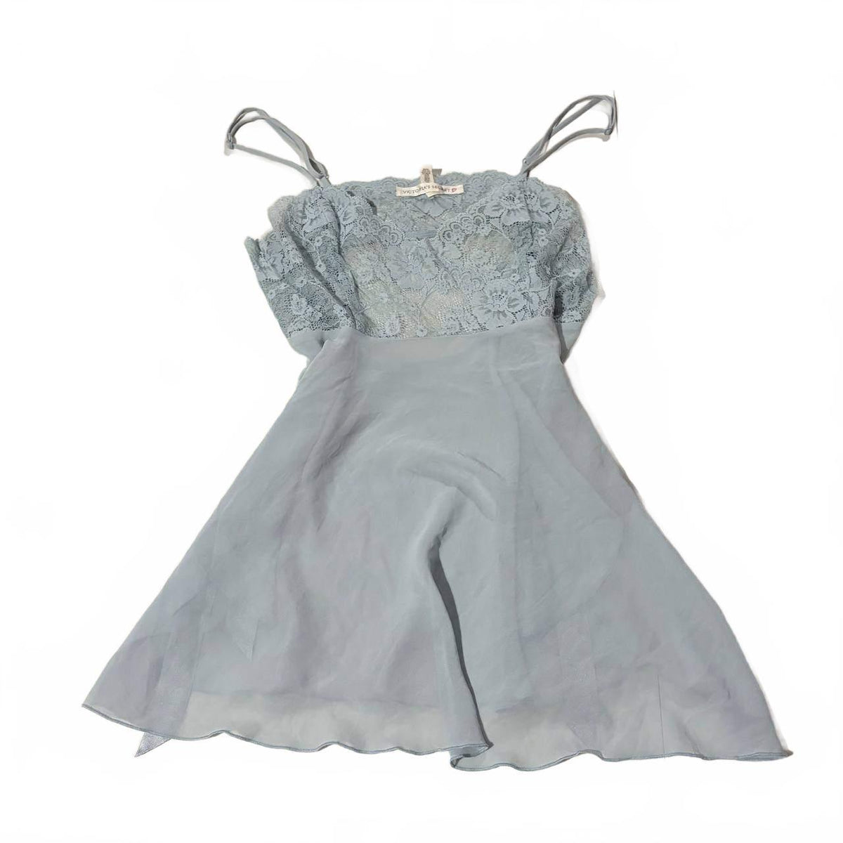 blue victoria's secret medium babydoll top vintage y2k 2000s mcbling