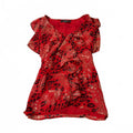 jones wear size 10 leopard print red top vintage 2000s y2k