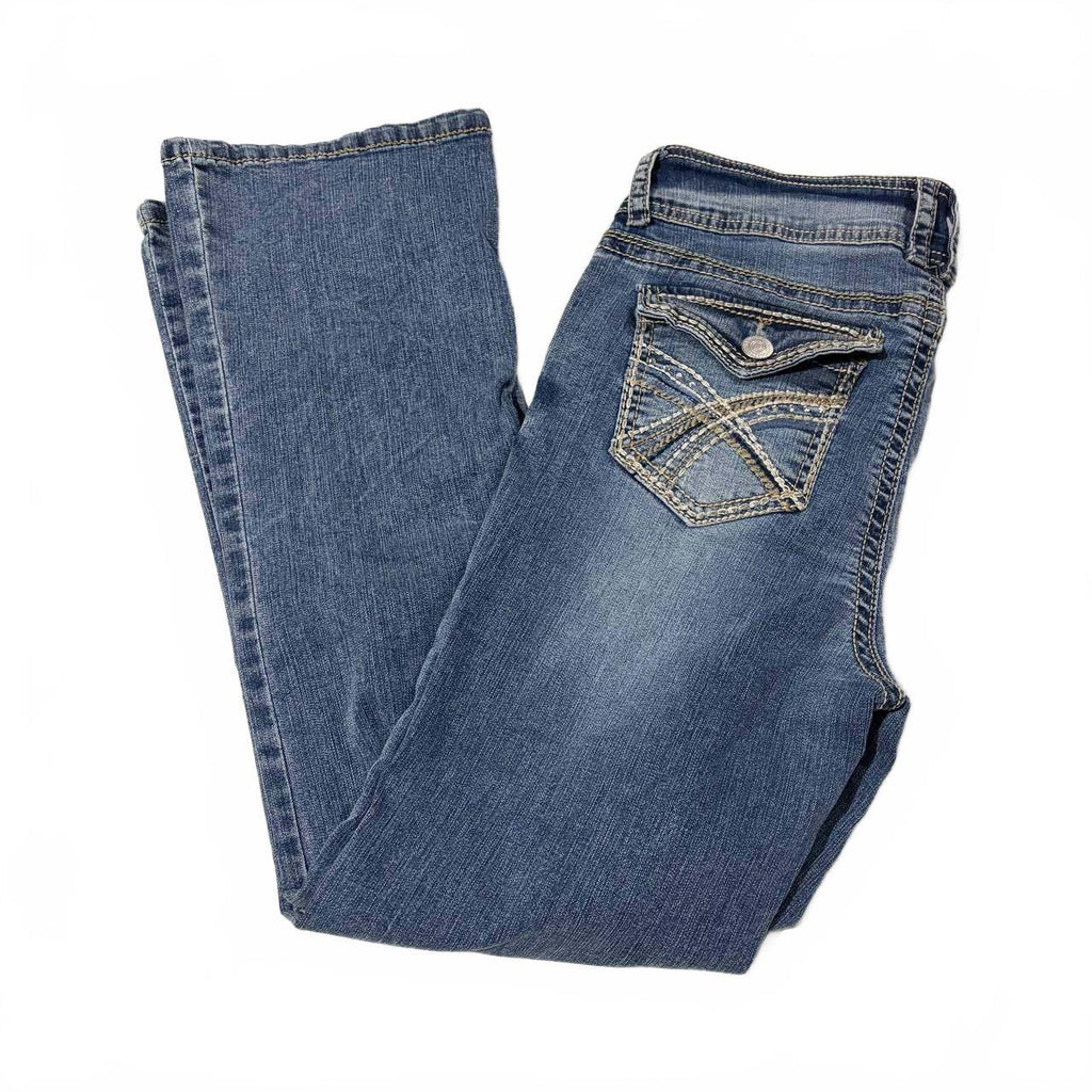 wallflower flared bootcut denim y2k vintage 2000s jeans size est 12