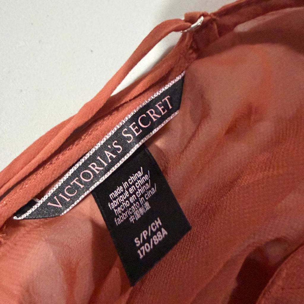 victoria's secret small orange babydoll top vintage y2k 2000s mcbling