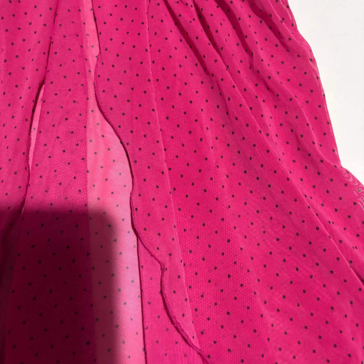 rampage small hot pink polka dot babydoll top vintage y2k 2000s mcbling