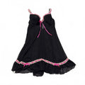 pink and black babydoll top vintage y2k 2000s mcbling
