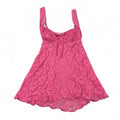 hot pink floral babydoll top vintage y2k 2000s mcbling