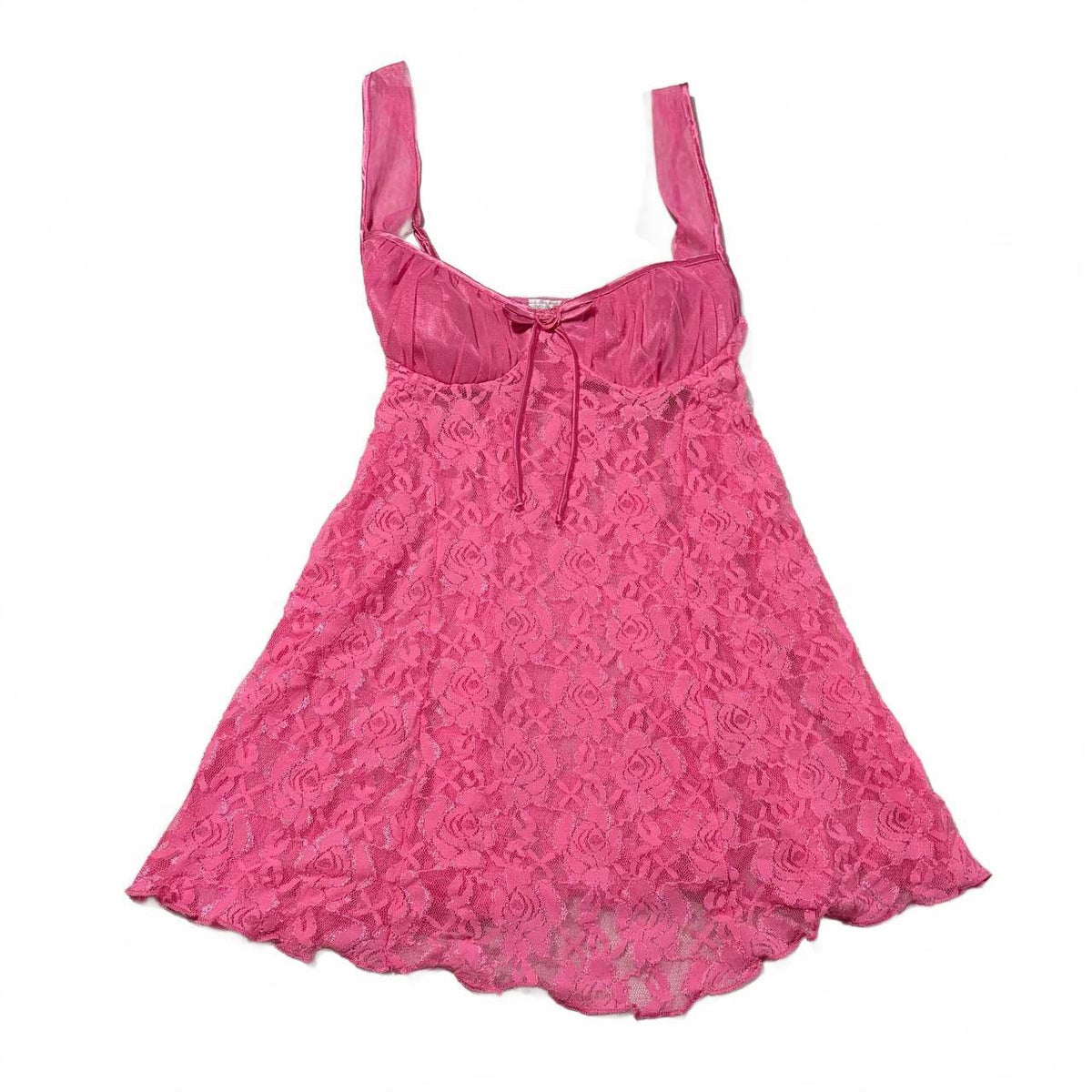 hot pink floral babydoll top vintage y2k 2000s mcbling