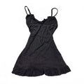 dolce bella medium shiny grey babydoll top vintage y2k 2000s mcbling