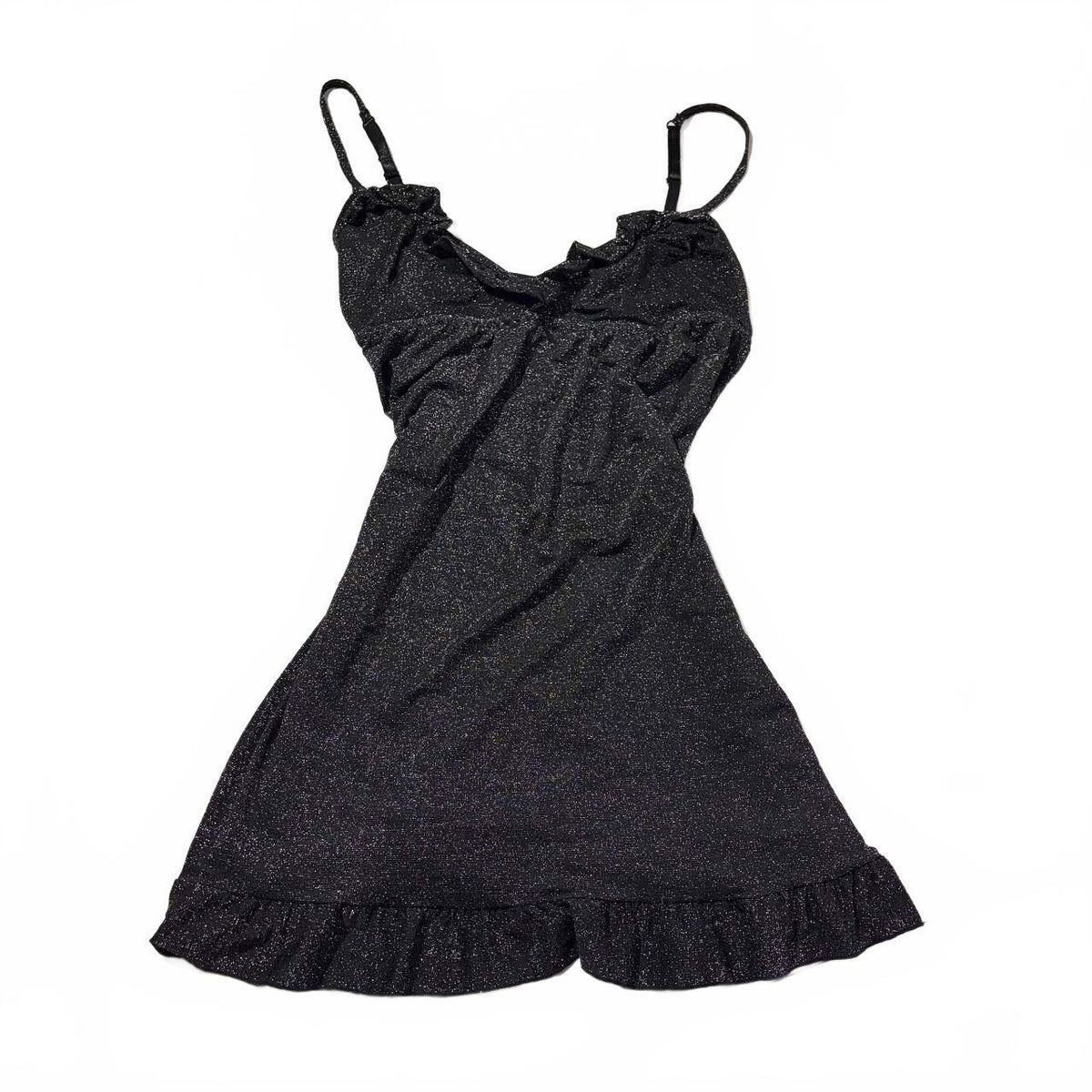 dolce bella medium shiny grey babydoll top vintage y2k 2000s mcbling