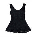 paper crane estimate small black lace top goth emo