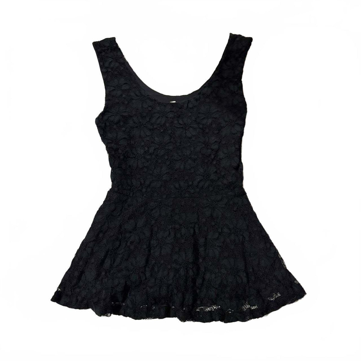 paper crane estimate small black lace top goth emo