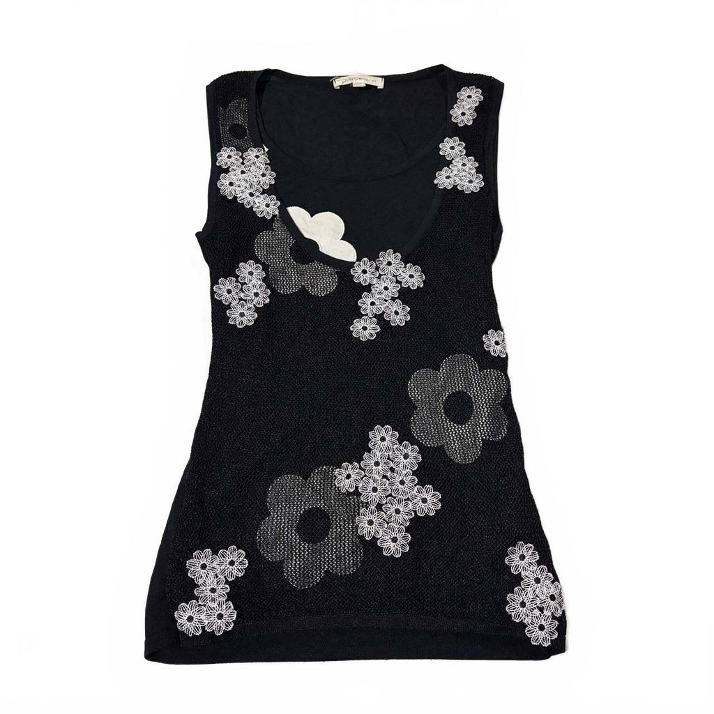 philippe carat medium to large tank top floral y2k vintage 2000s