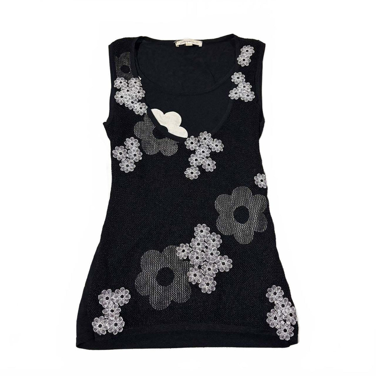 philippe carat medium to large tank top floral y2k vintage 2000s