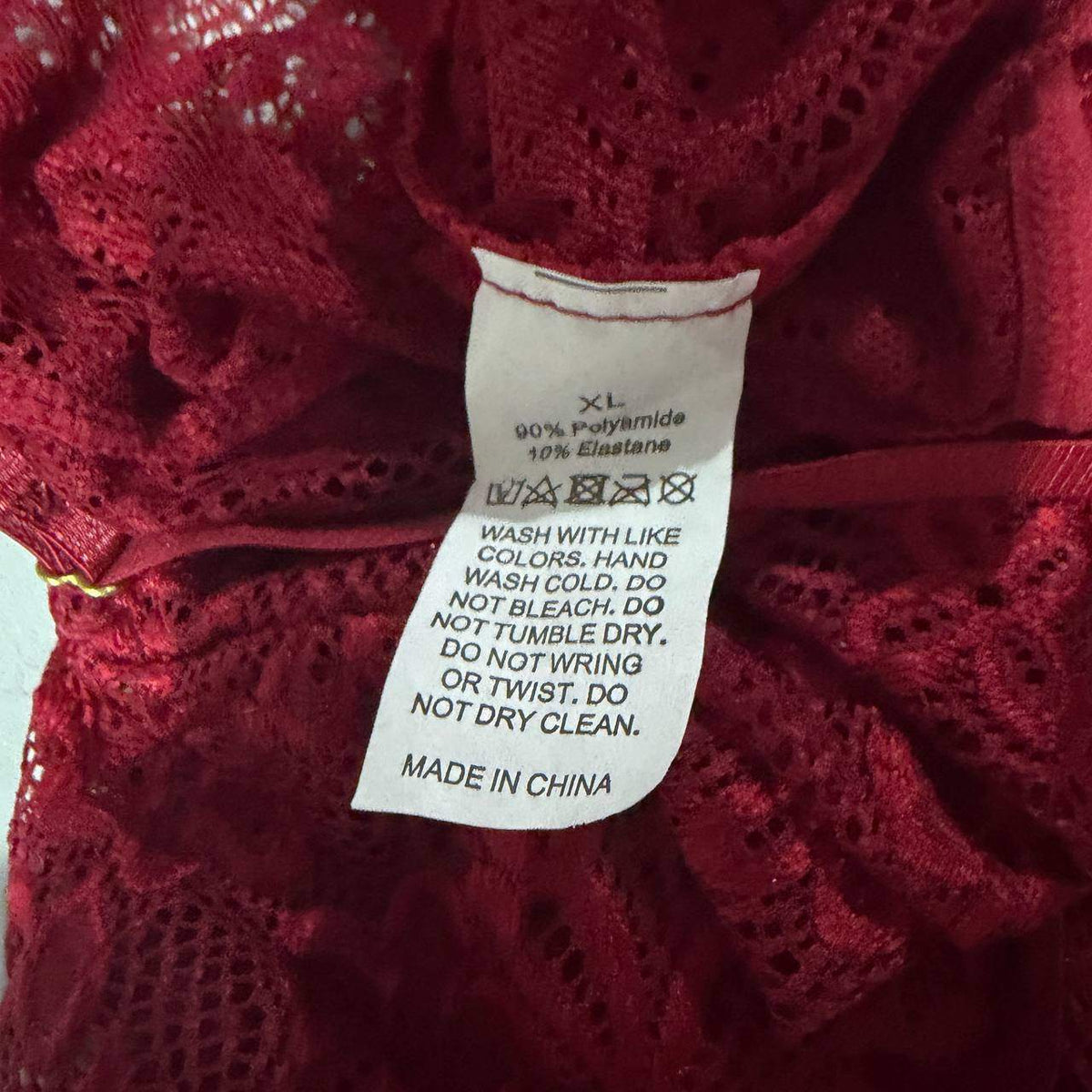 XL red lace babydoll top valentines y2k 2000s vintage