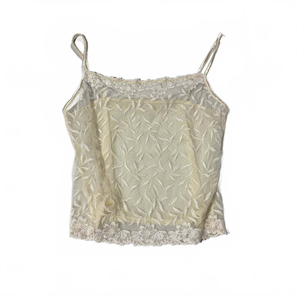 true vintage floral cream cami top estimate medium y2k