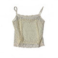 true vintage floral cream cami top estimate medium y2k