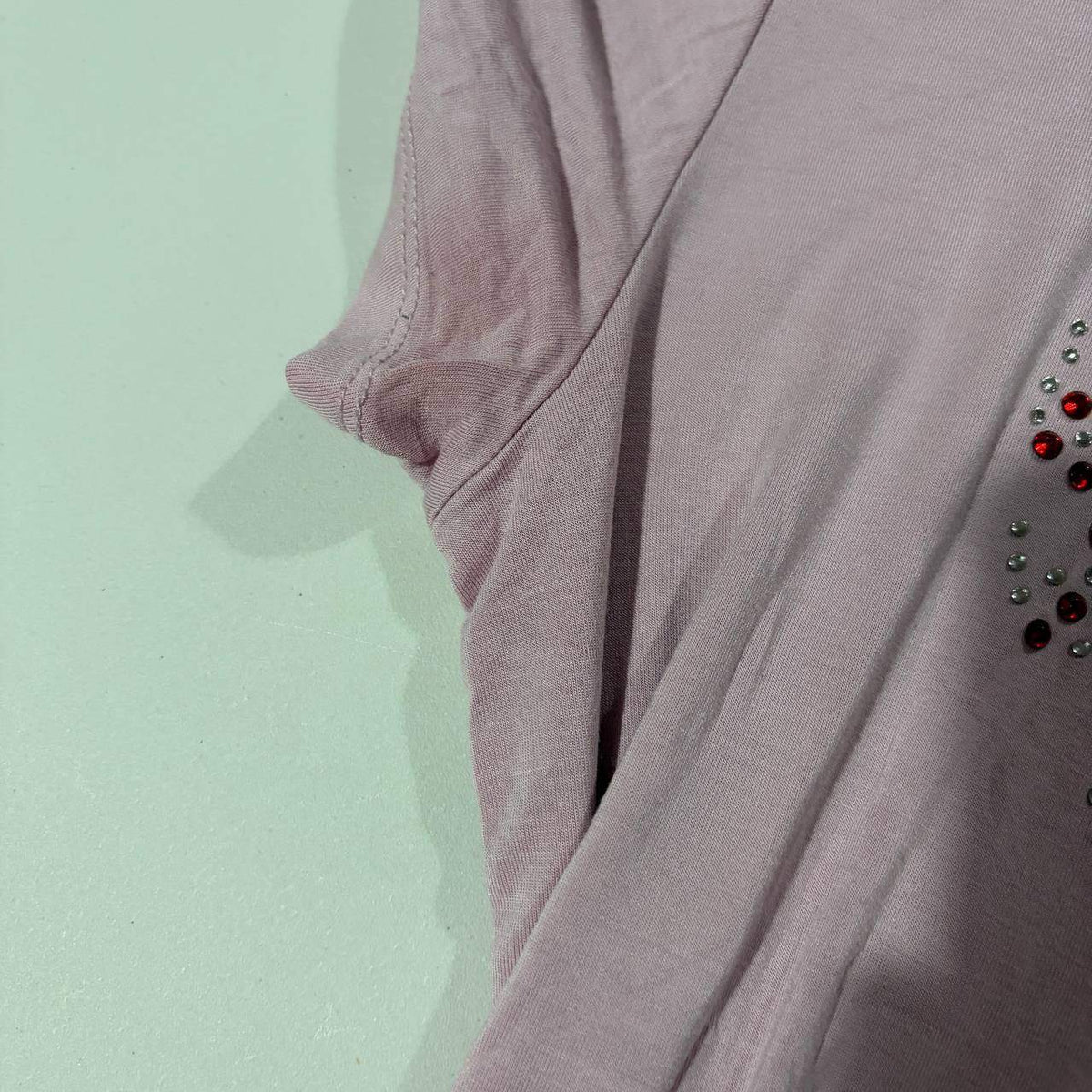 bebe rhinestone pink tshirt size large y2k mcbling 2000s