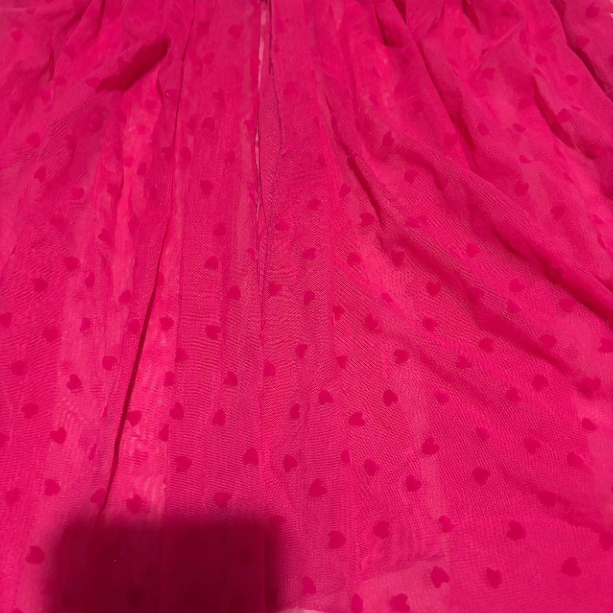 hot pink hearts babydoll top vintage y2k 2000s mcbling