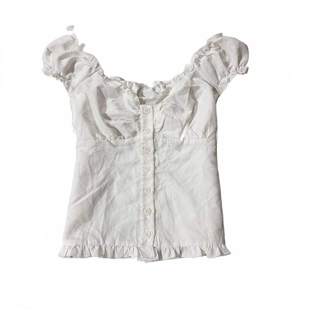 coquette white blouse top jfashion y2k