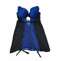black and blue large noir babydoll top vintage y2k 2000s mcbling