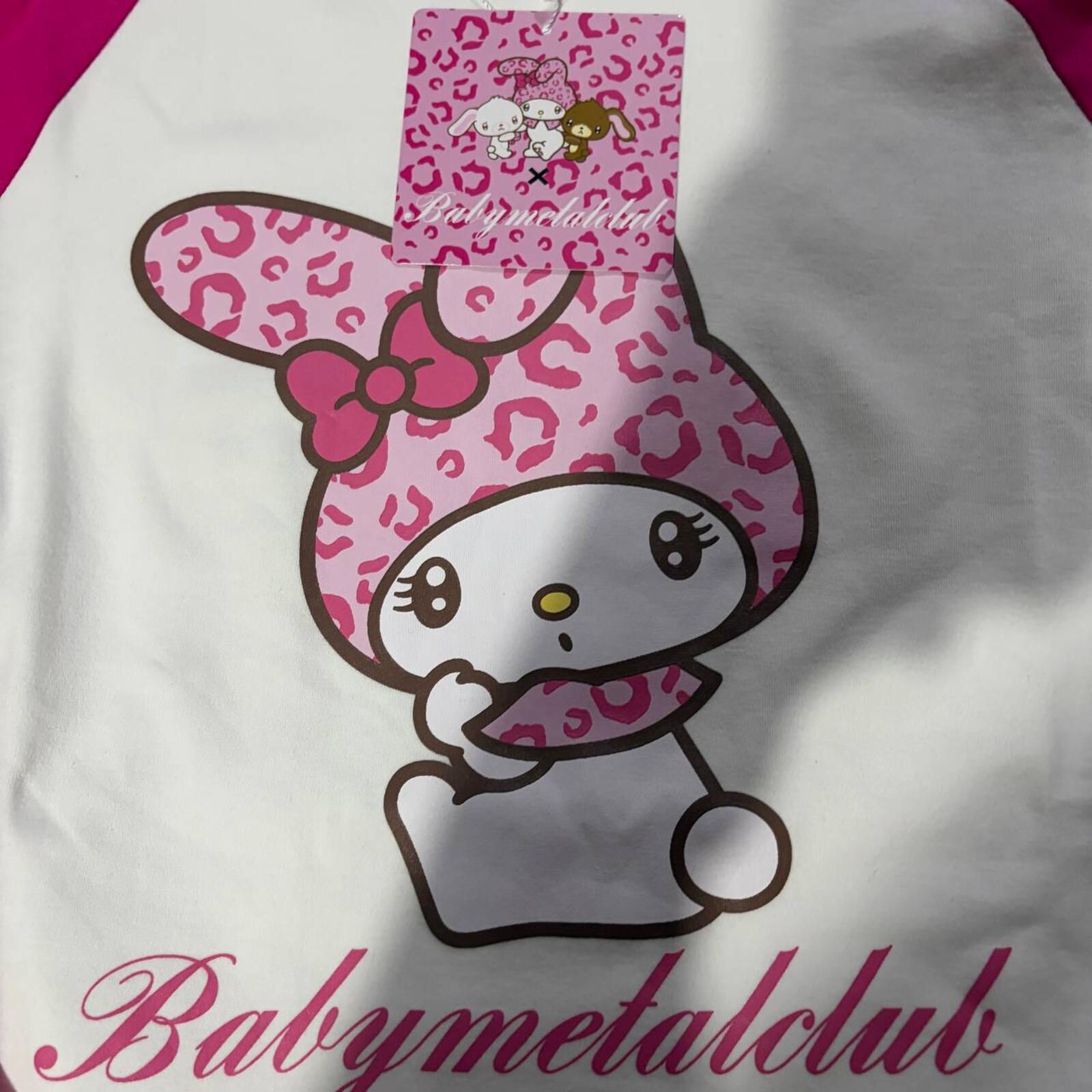 babymetalclub japan sanrio my melody gyaru long sleeve pink shirt fit size small