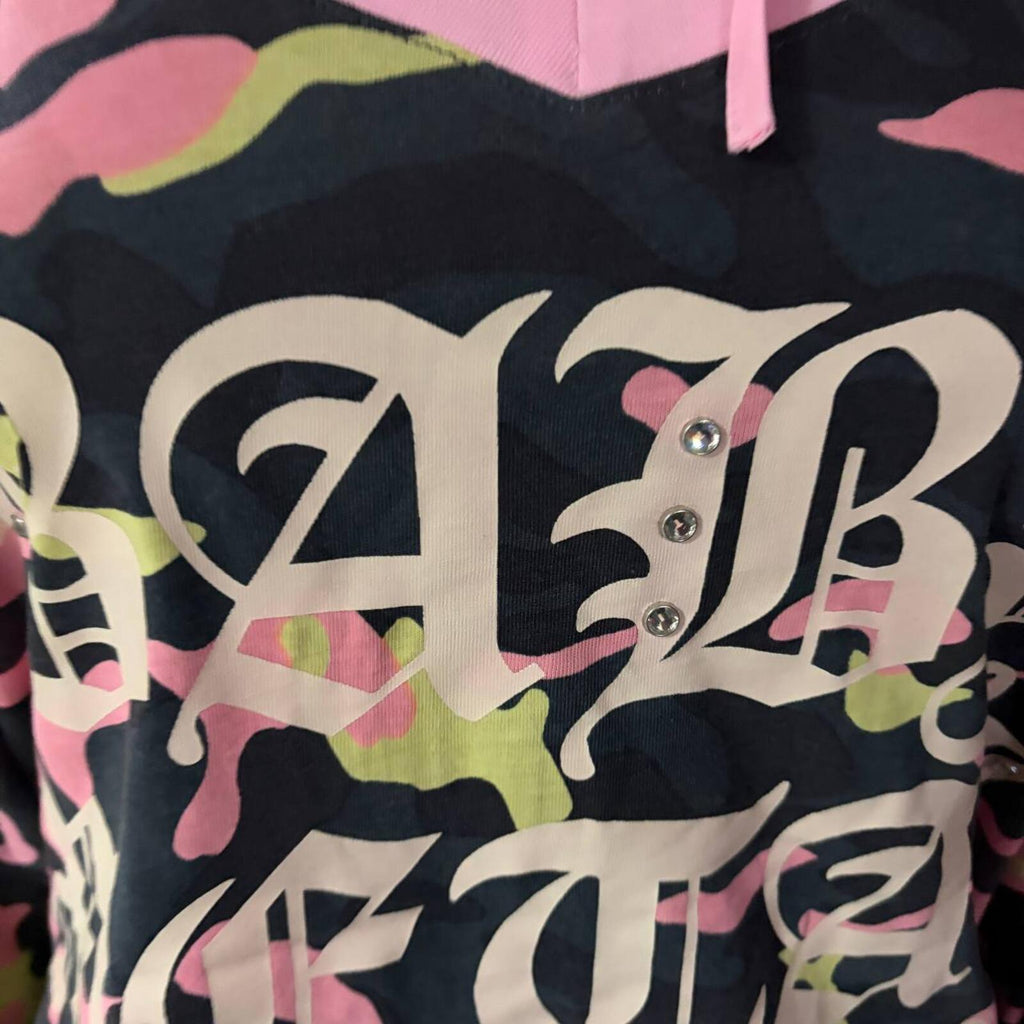 Neon pinky camo t kpop ive japan gyaru oversized y2k