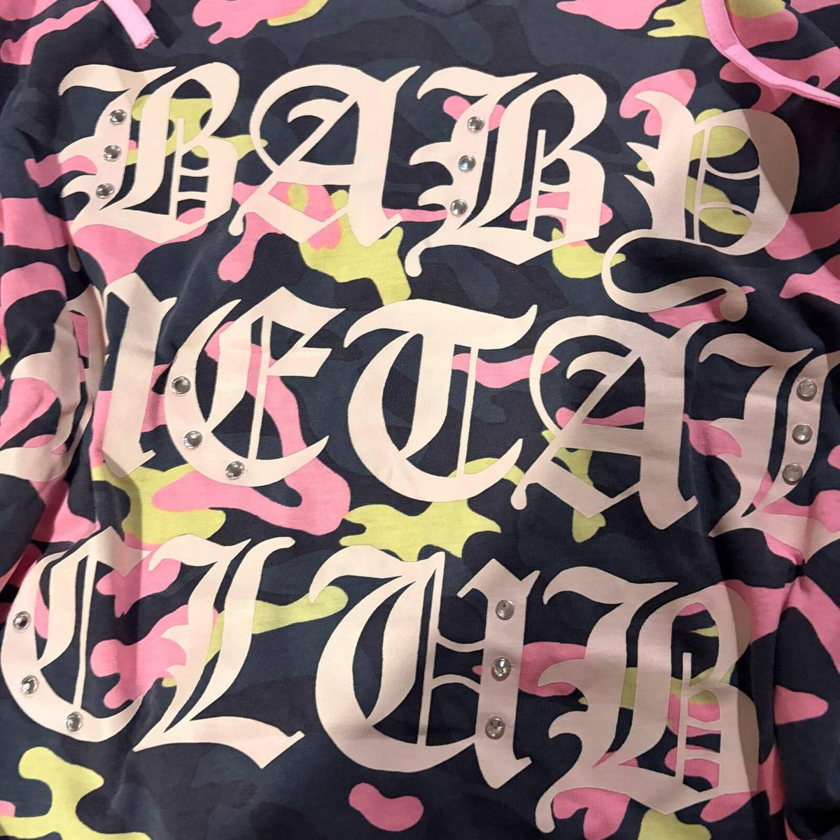 Neon pinky camo t kpop ive japan gyaru oversized y2k