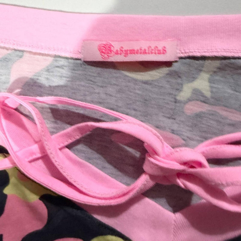 Neon pinky camo t kpop ive japan gyaru oversized y2k