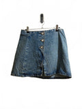 denim mini skirt  - vintage y2k mcbling 2000s - size estimated 10