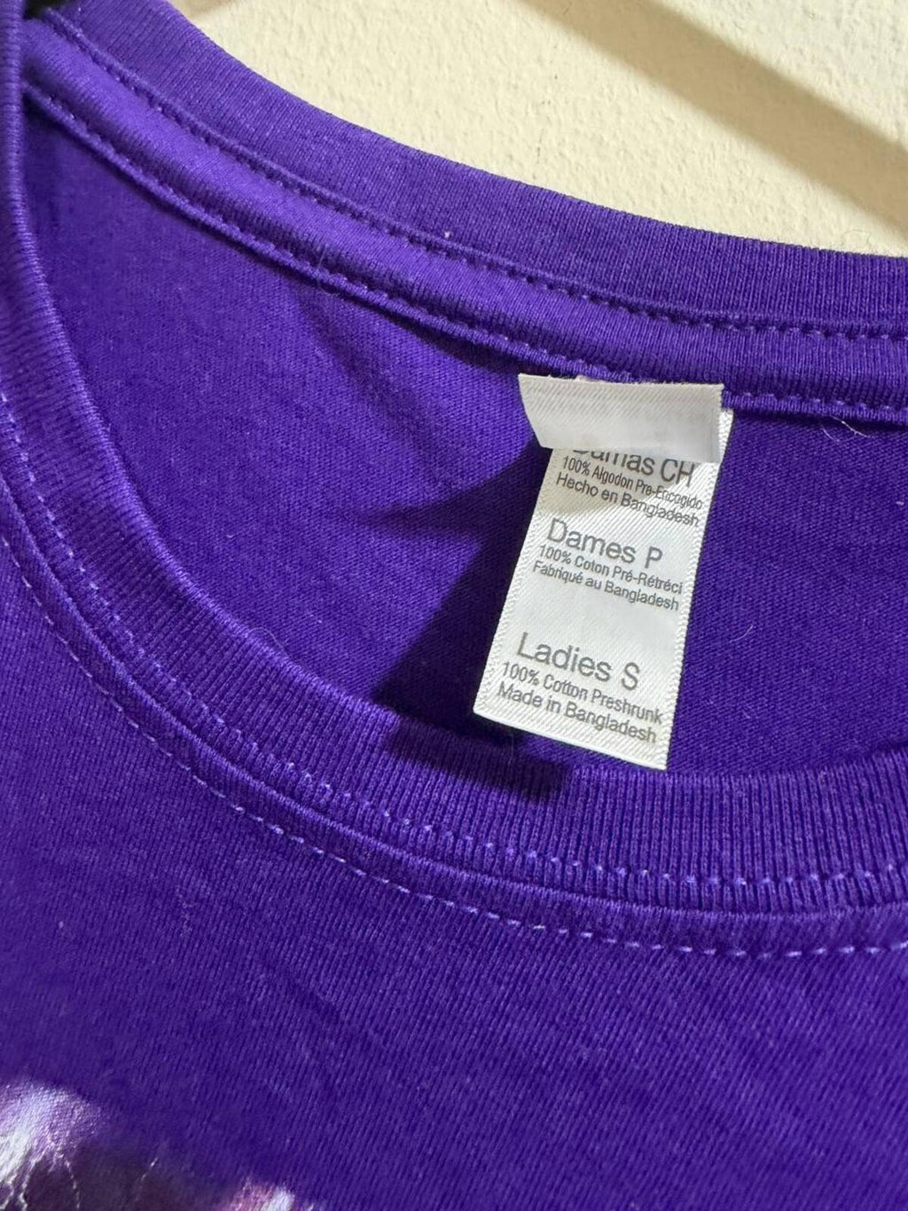 size small purple tshirt